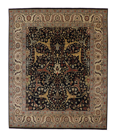 Traditional Fine Sherapi Wool Hand Knotted Rug 8x10 -w20218