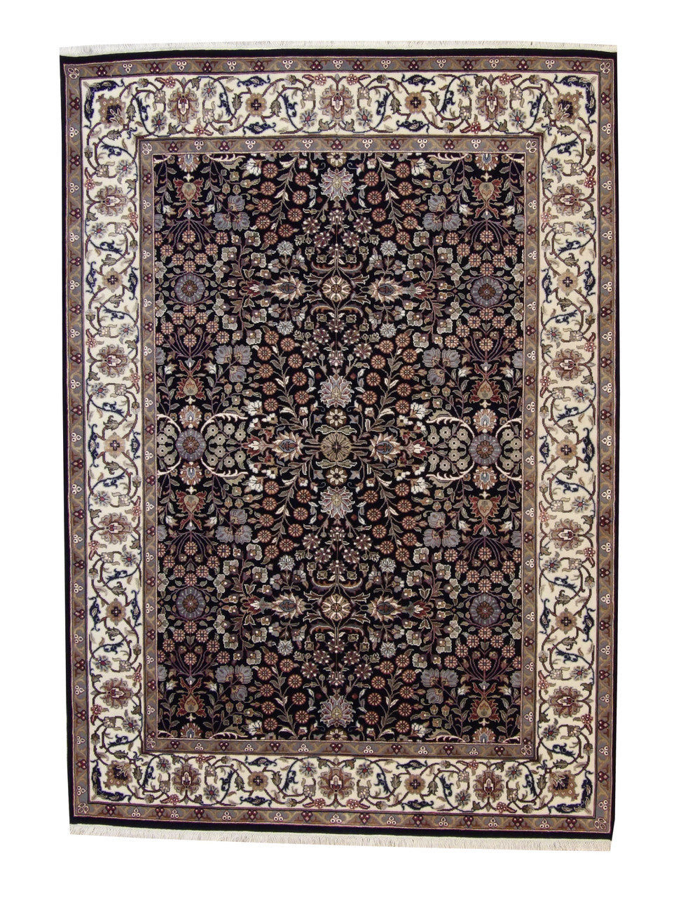Traditional Fine Heraki Wool/silk Hand Knotted Rug 5.0X8.0 - W20221