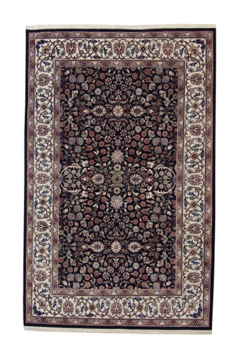 Traditional Turk Heraki Wool/Silk Hand Knotted Rug 4x6 - w20223