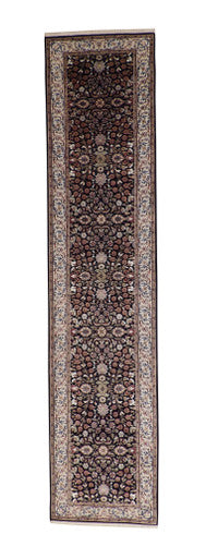 Traditional Fine Herakee Wool/Silk Hand Knotted Rug 2.8x12.1 -w20226