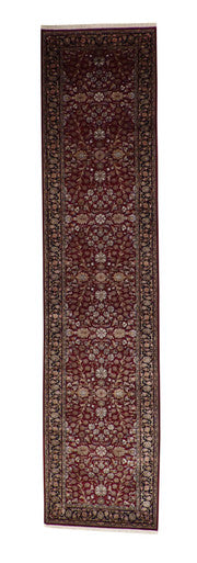 Traditional Fine Herakee Wool/Silk Hand Knotted Rug 2.7x12.2 -w20230