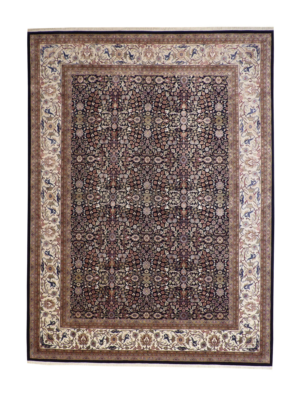 Traditional Fine Heraki Wool/silk Hand knotted Rug 9x12 - w20238