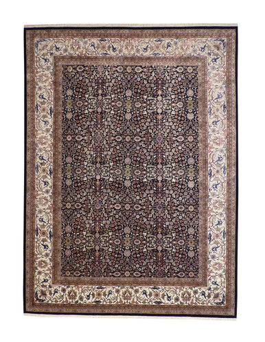 Traditional Fine Heraki Wool/silk Hand knotted Rug 9x12 - w20238