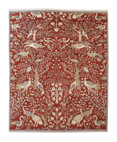 Tribal Zigler Wool Hand Knotted Rug 8x10 -w20260