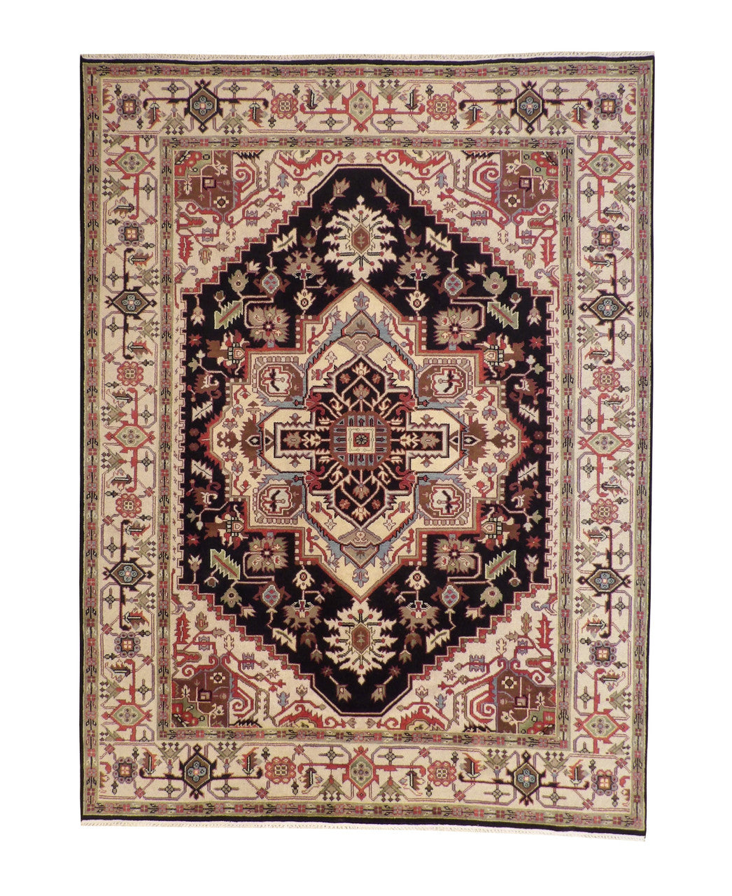Tribal Heriz Wool Hand knotted Rug 9x12 - w20265