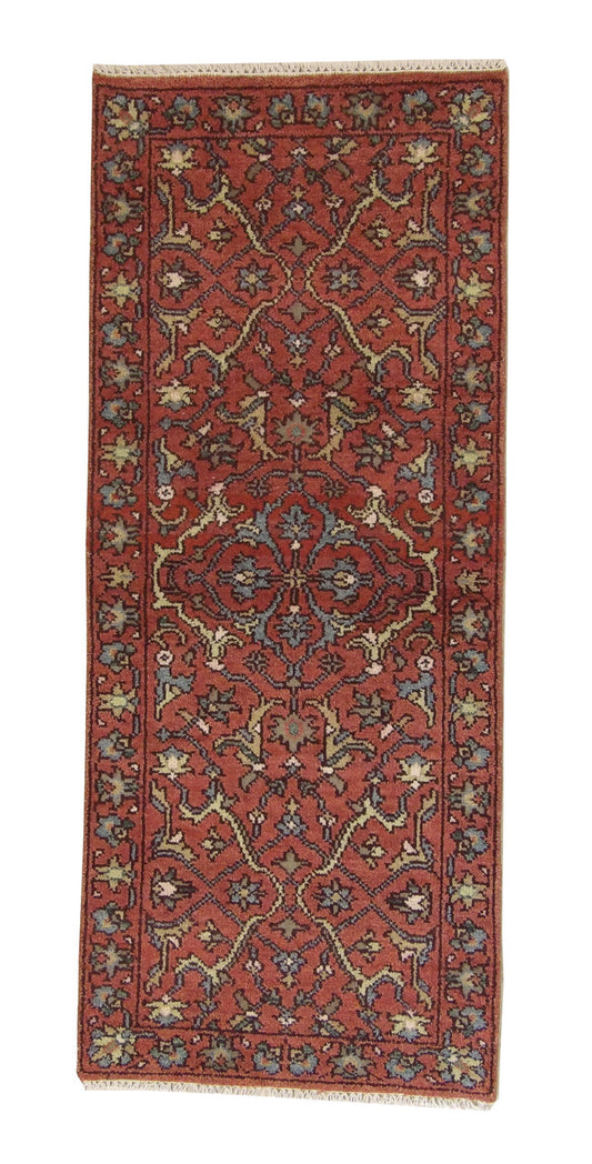 Tribal Indo Heriz Wool Hand Knotted 2.5x5.11 -w20294