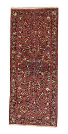 Tribal Indo Heriz Wool Hand Knotted 2.5x5.11 -w20294