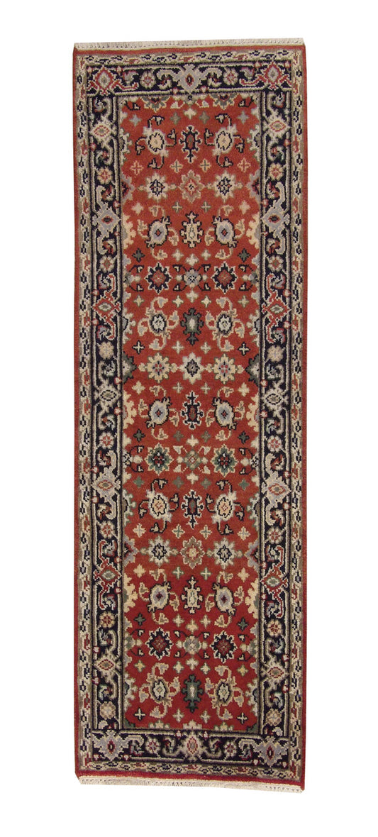 Tribal Indo Heriz Wool Hand Knotted 2.6x7.9 -w20308