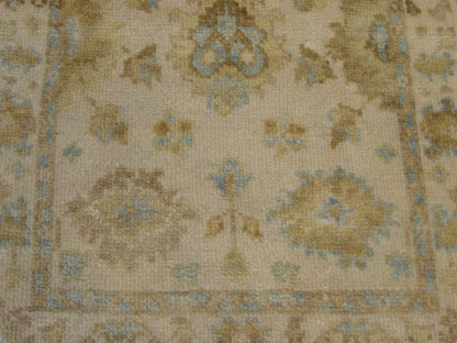 White Wash Turk Oushak 2'6" x 6'0'' Hand knotted Rug - w204