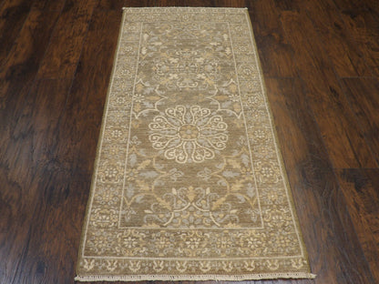 Persian Mamluk 2'6" x 6'0'' Hand knotted Rug - w205