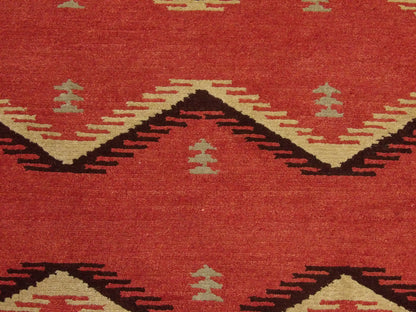 Modern Tibetan 2'6" x 6'0 Hand-knotted Rug - w207