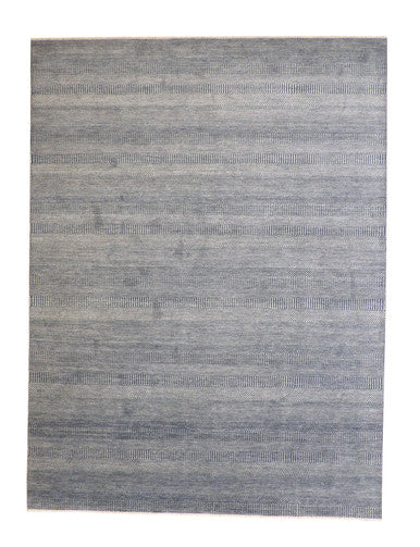 Modern Grass Design Wool/silk Hand knotted Rug 9x12 - w2077