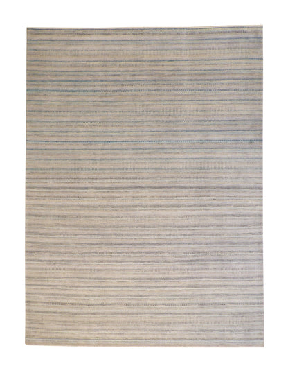 Modern Grass Design Wool Hand knotted Rug 9x12 - w2089