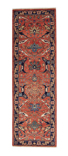 Tribal Fine Sherapi Wool Hand Knotted 2.6x8.0 -w2101