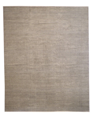 Transistional Grass Design Wool Hand Knotted Rug 12.1x14.11 -w2115