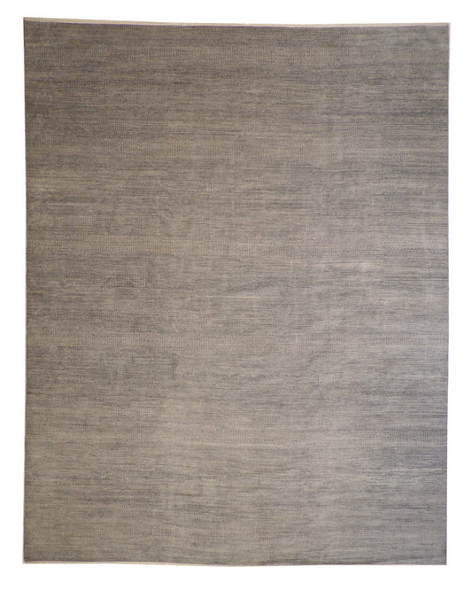 Transistional Grass Design Wool Hand Knotted Rug 11.10x15.1 -w2116