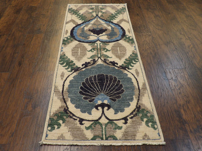 Mamluk Design 2'6" x 6'0'' Hand-knotted Rug - w212