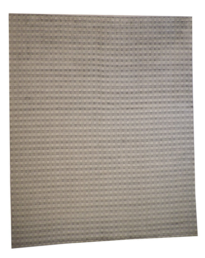 Modern Small Block Design Wool Handloom 11.11x14.7 -w2128