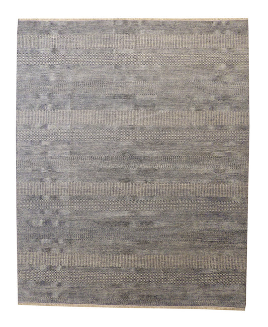 Modern Grass Design Wool Hand Knotted Rug 8x10 -w2146
