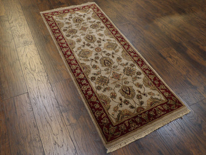 Jaipur Kashan 2'6" x 6'0'' Hand knotted Rug - w216