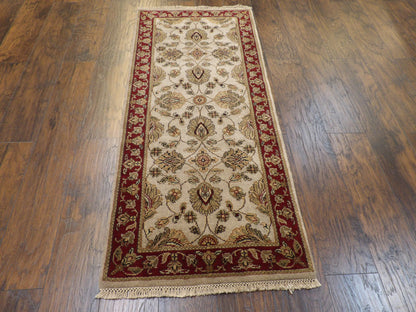 Jaipur Kashan 2'6" x 6'0'' Hand knotted Rug - w216