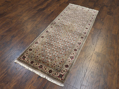 Persian Herati Mir 2'6" x 6'0'' Hand knotted Rug - w217