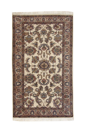 Traditional Indo Mahal Wool Hand Knotted Rug 3x5 - w2196