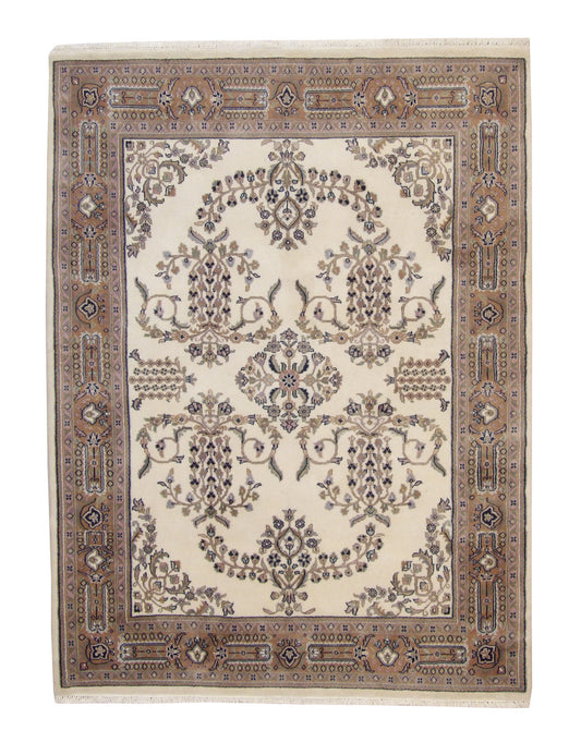 Traditional Farahan Design Wool Hand Knotted Rug 5.0X8.0 - w2199