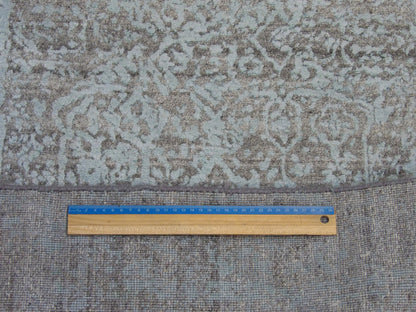 Transitional Broken Design 2'6" x 6'0" Hand knotted Rug - w222
