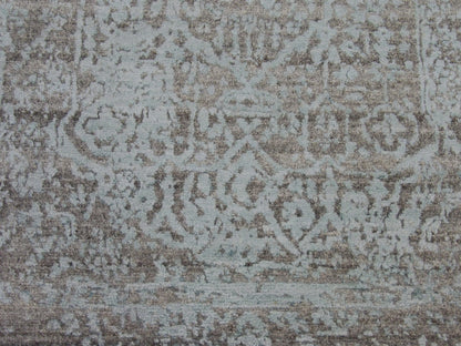 Transitional Broken Design 2'6" x 6'0" Hand knotted Rug - w222