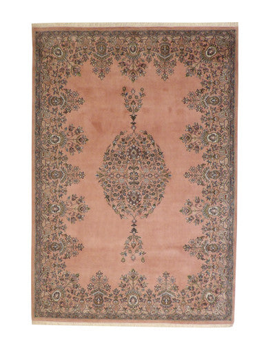 Tribal Abusson Wool Hand Knotted Rug 6X9 - w2235
