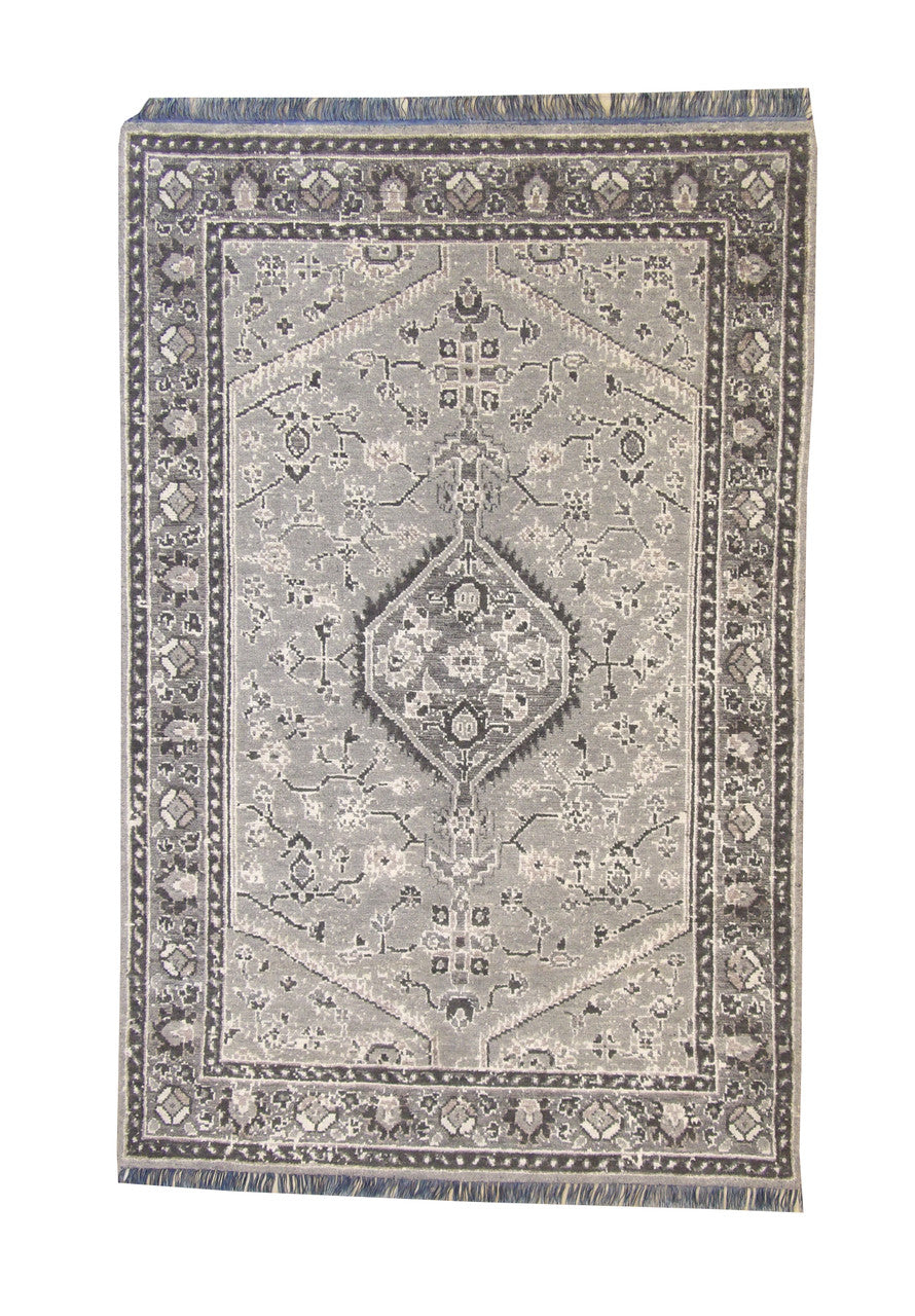 Tribal Heriz Design Wool Hand Knotted Rug 5.0X8.0 - w2268