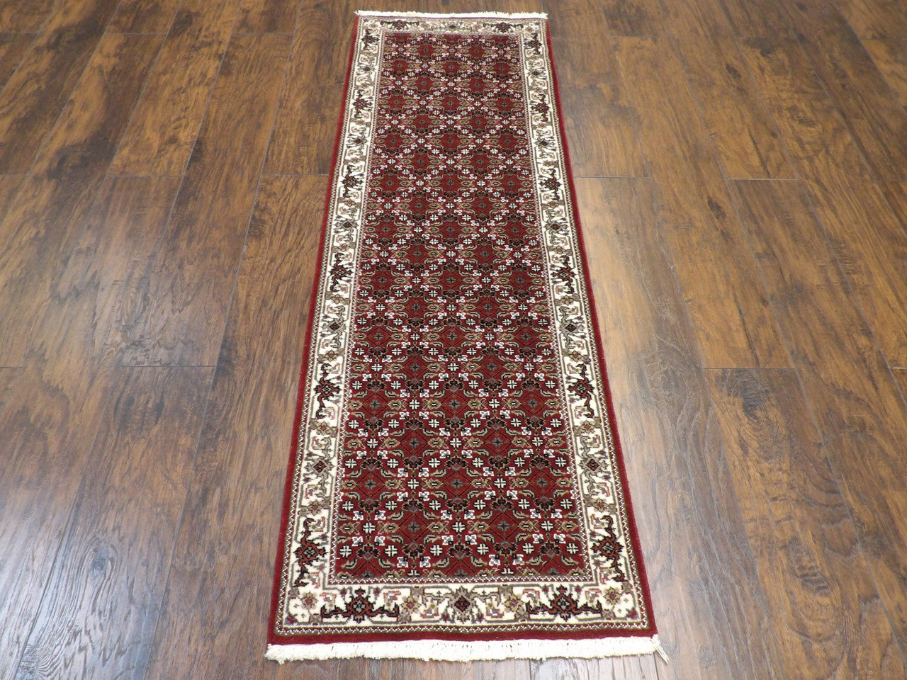 Persian Mir Herati 2'6" x 6'0'' Hand knotted Rug - w229