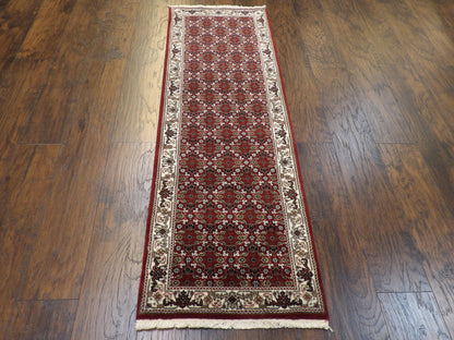 Persian Mir Herati 2'6" x 6'0'' Hand knotted Rug - w299