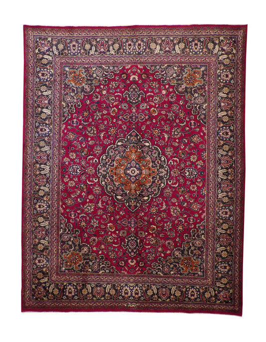 Traditional Antique Tabriz Wool Hand knotted Rug 9x12 - w2324