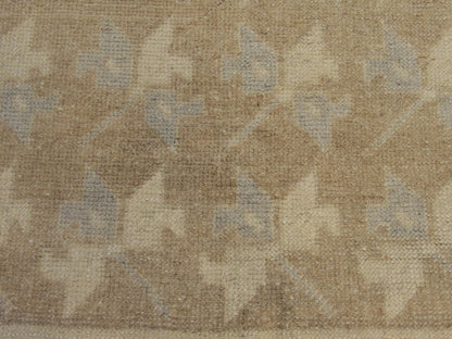 Anatolian Vintage Oushak 2'6" x 6'0'' Hand knotted Rug - w237