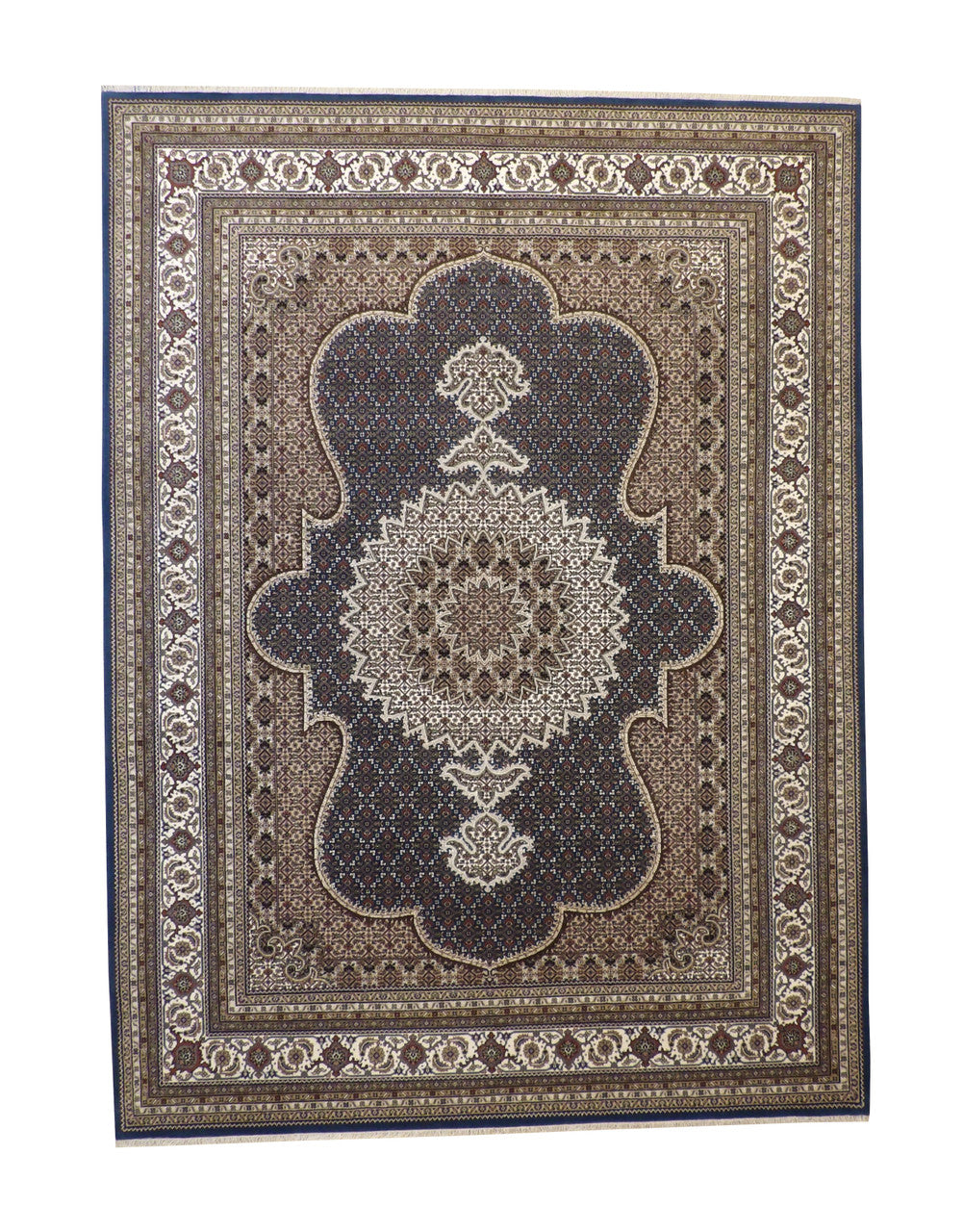 Traditional Fine Qum Wool Hand knotted Rug 9x12 - w2382