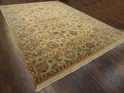 Fine Kashan Tie Dye 9'0"x12'0" Hand-knotted Rug -w245