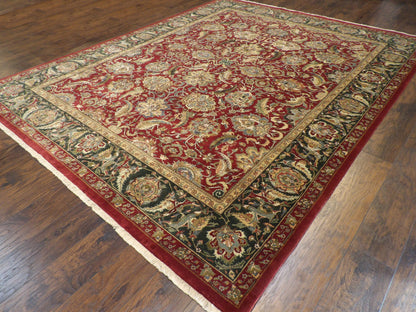 Fine Persian Kashan 9'0"x12'0" Hand-knotted Rug -w248