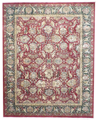 Fine Persian Kashan 9'0"x12'0" Hand-knotted Rug -w248