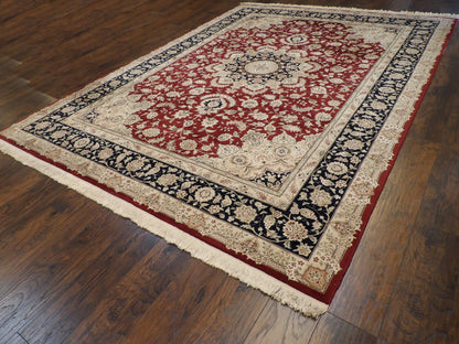 Sino Persian Qum 9'0"x12'0" Hand-knotted Rug -w251