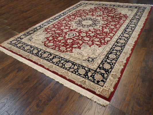 Sino Persian Qum 9'0"x12'0" Hand-knotted Rug -w251