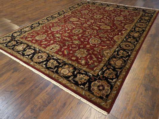 Jaipur Kashan Hand-knotted Wool Rug 8'10" X 11'9" - W253
