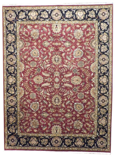 Jaipur Kashan Hand-knotted Wool Rug 8'10" X 11'9" - W253