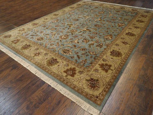 Fine Kashan Tie Dye 9'0"x12'0" Hand-knotted Rug -w254