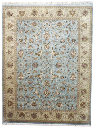 Fine Kashan Tie Dye 9'0"x12'0" Hand-knotted Rug -w254