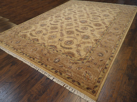 Agra Chobie Ziegler Hand-knotted Rug 9'1"x12'3" - w256