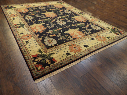 Persian Mahal Natural-dye 9'0"x12'0" Hand-knotted Rug -w257