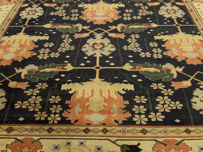 Persian Mahal Natural-dye 9'0"x12'0" Hand-knotted Rug -w257