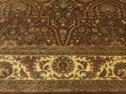 Fine Persian Mashad 9'0"x12'0" Hand-knotted Rug -w258